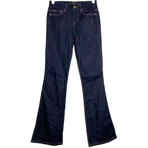 Joe's Muse Jeans Bootcut Cotton Low Rise Stitching Detail Dark Wash 24R NWT - Picture 2 of 7